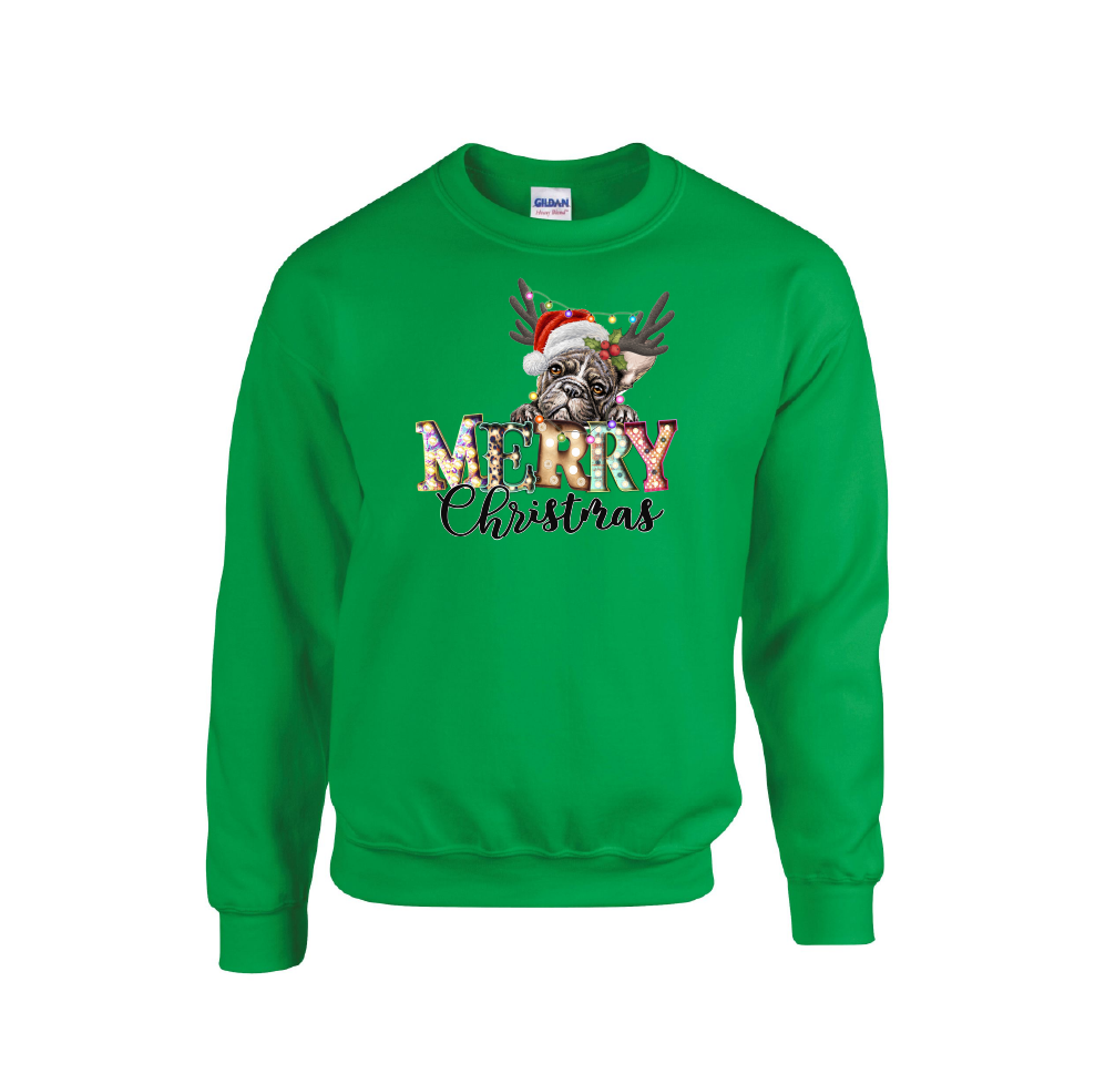 Merry Christmas Pug Dog Design - Christmas Jumper