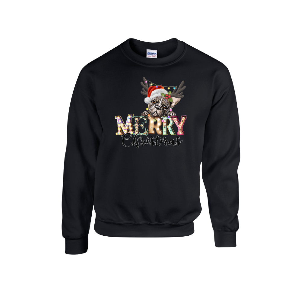 Merry Christmas Pug Dog Design - Christmas Jumper
