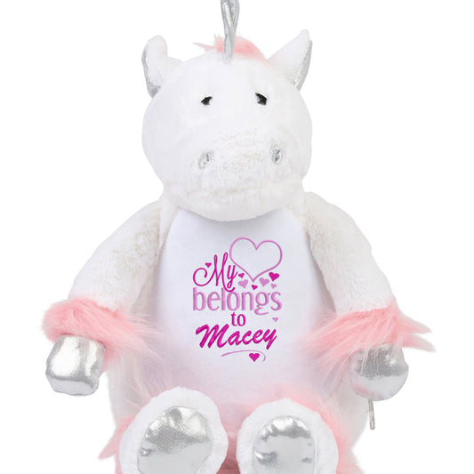 Gorgeous Personalised Unicorn - My heart belongs to