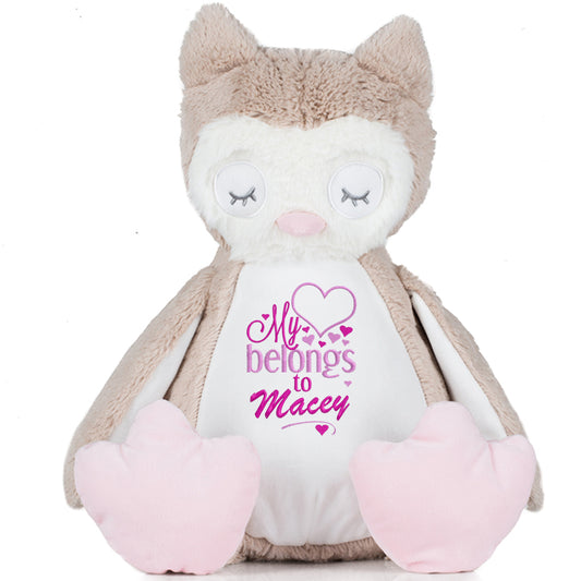 Gorgeous Personalised Owl - My heart belongs to