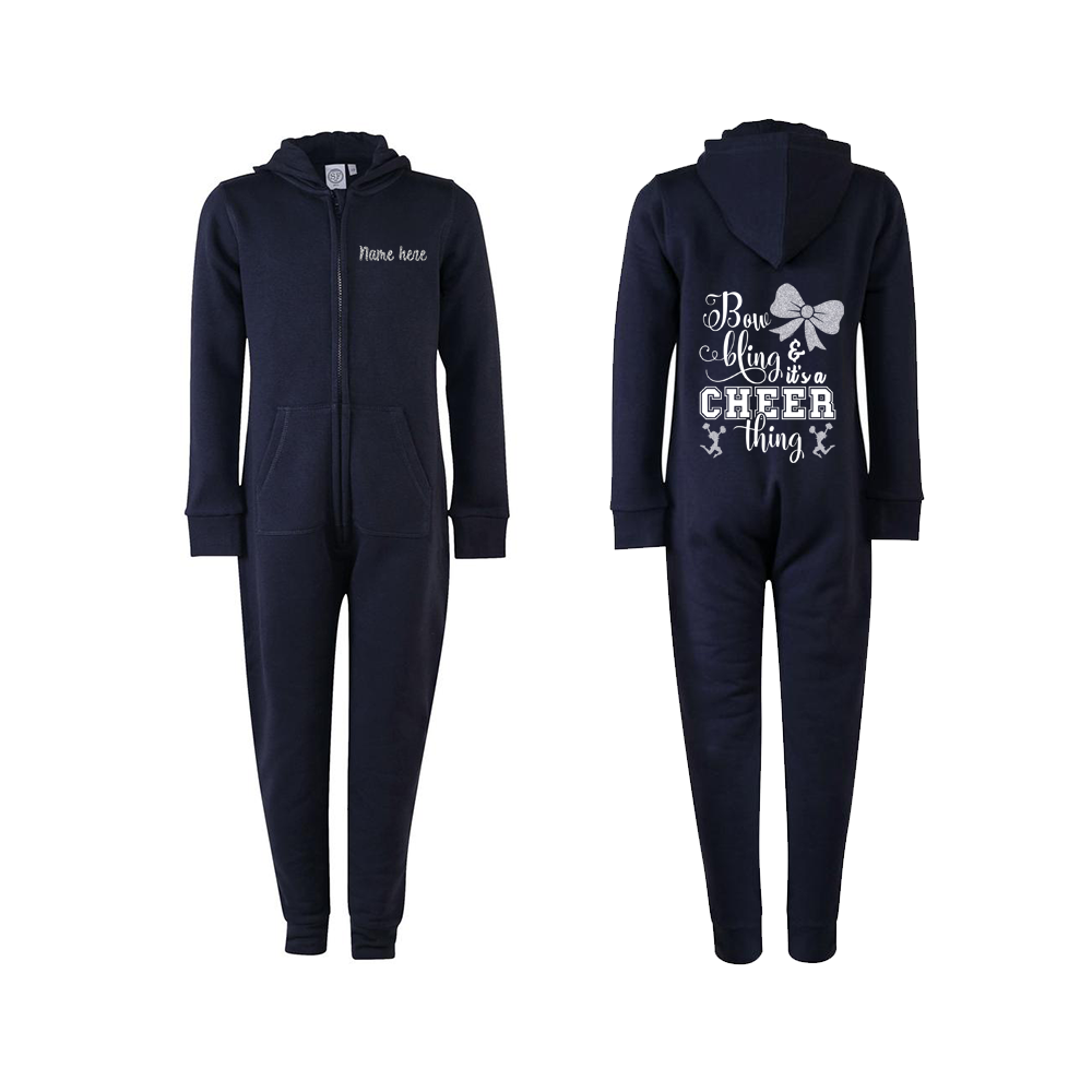 Bow Bling Personalised Cheerleading Onesie
