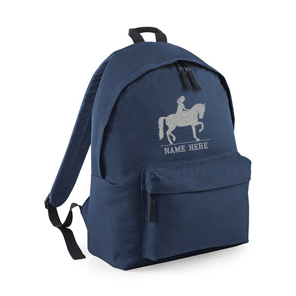Horse Rider Personalised Rucksack