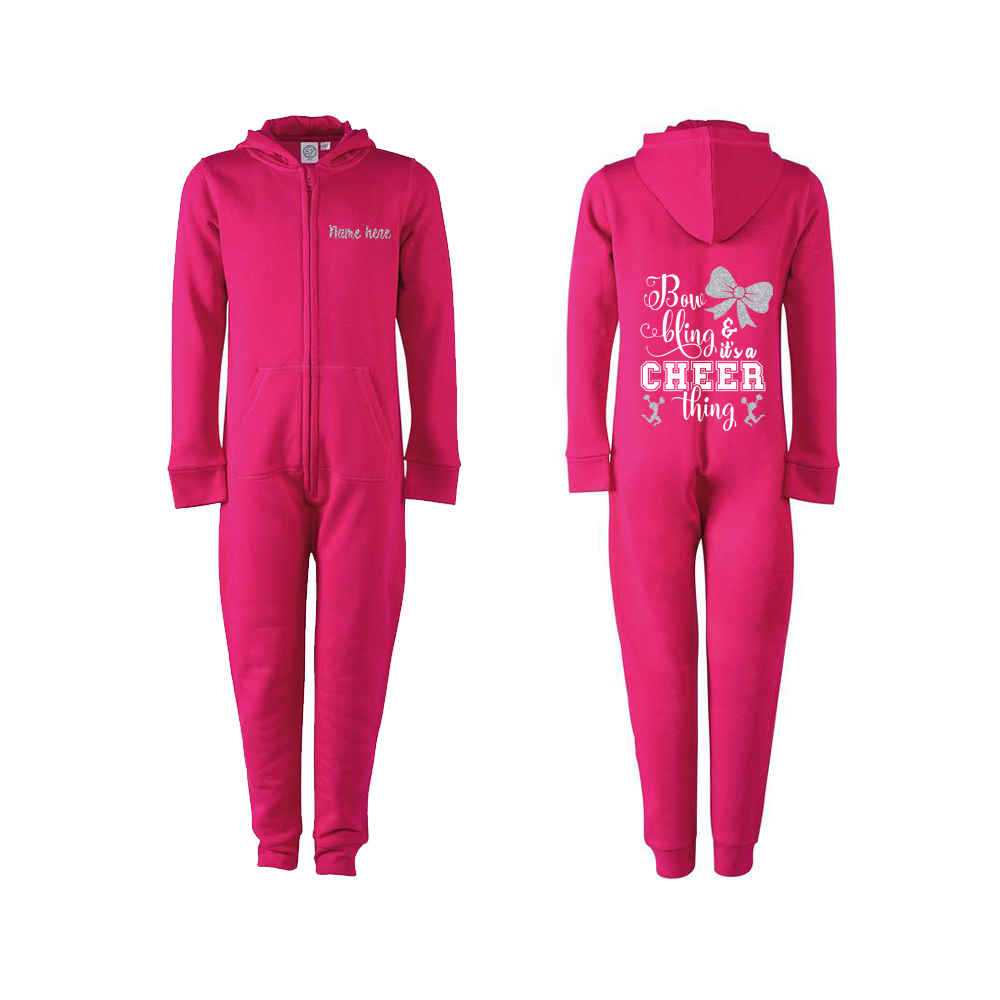 Bow Bling Personalised Cheerleading Onesie