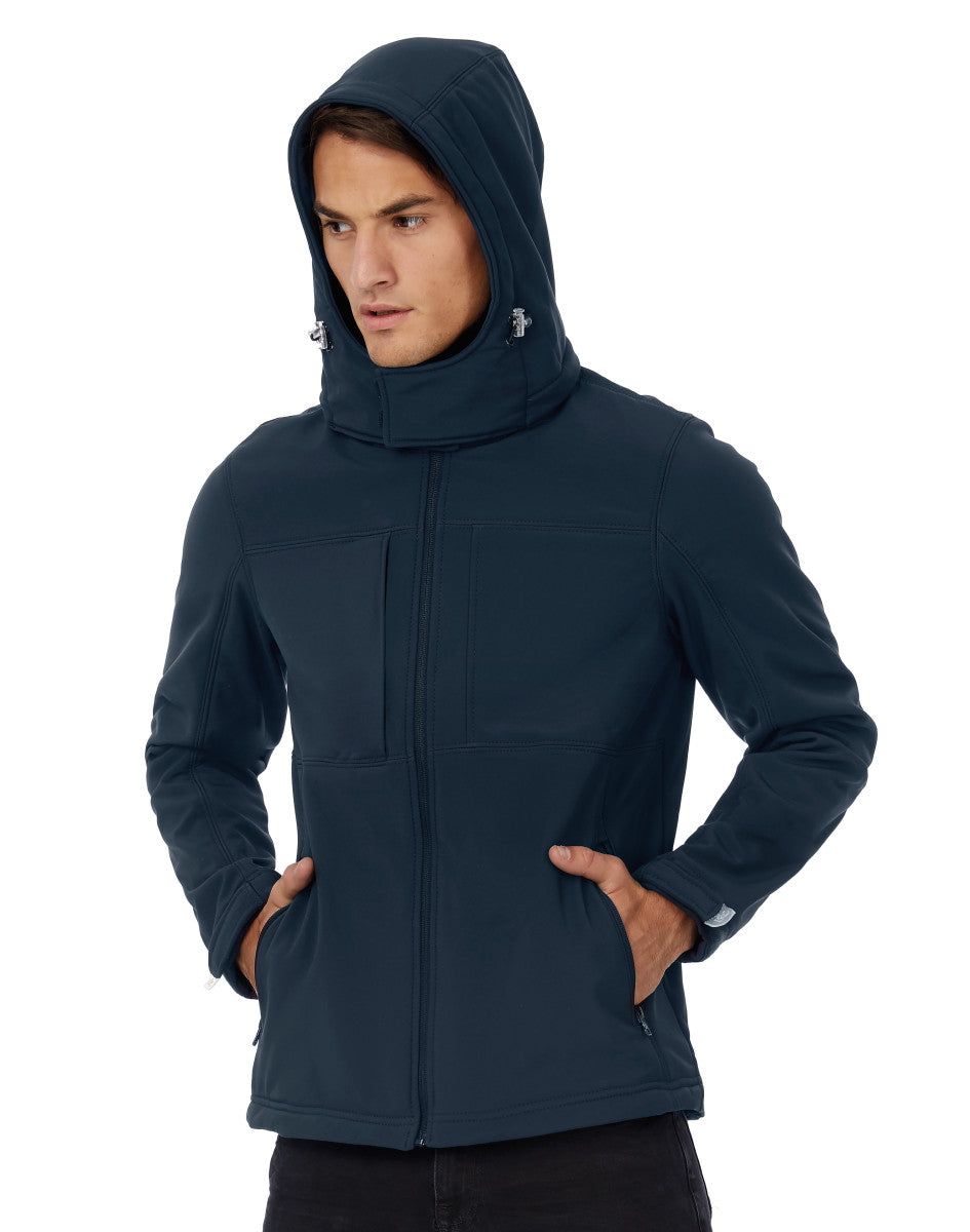 B & C Hooded Softshell Jacket