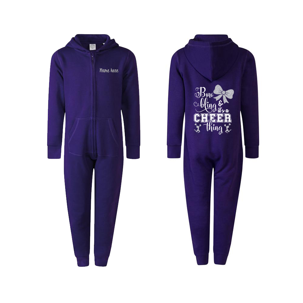 Bow Bling Personalised Cheerleading Onesie