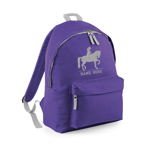 Horse Rider Personalised Rucksack