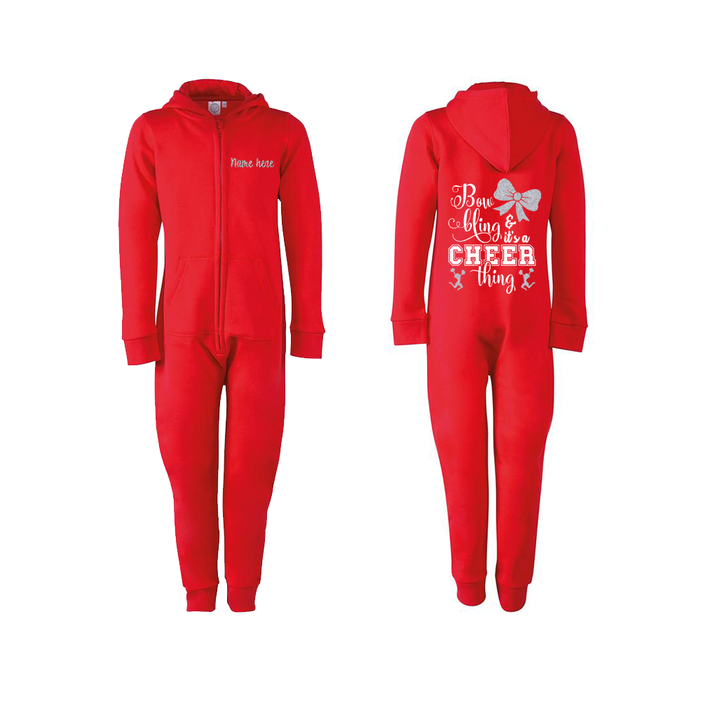 Bow Bling Personalised Cheerleading Onesie