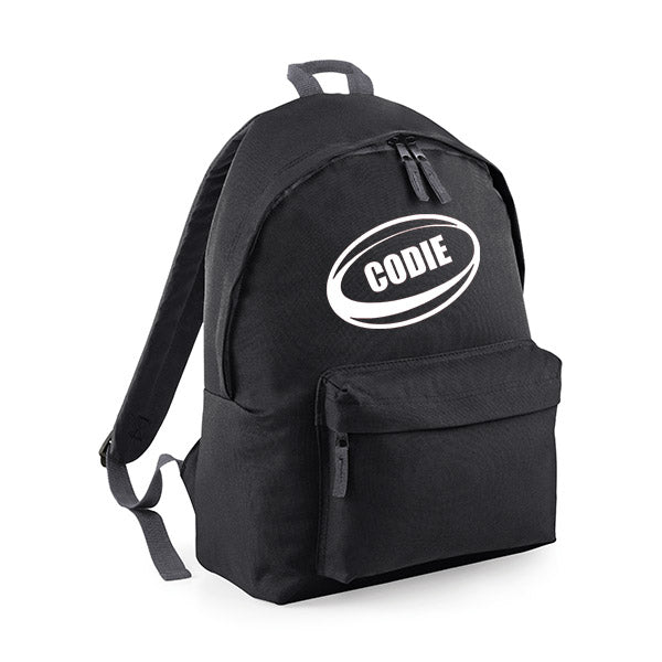 Rugby Ball Personalised Rucksack