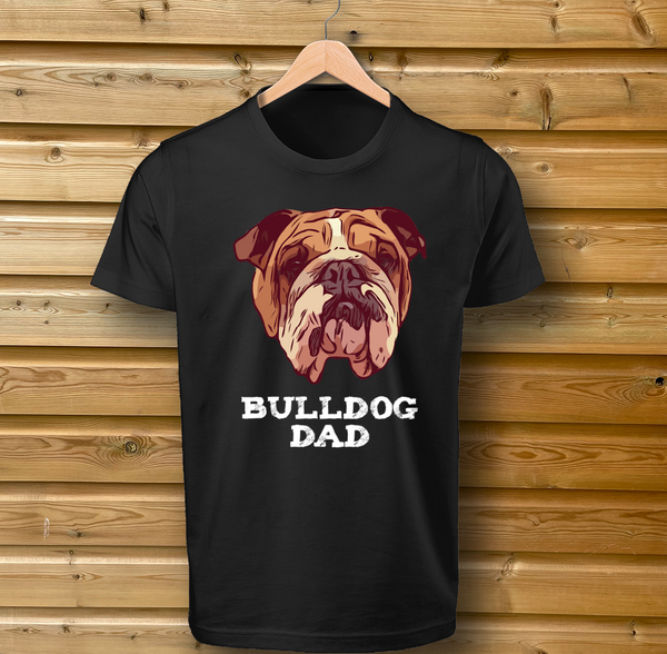 Bulldog Dad Dog Tshirt