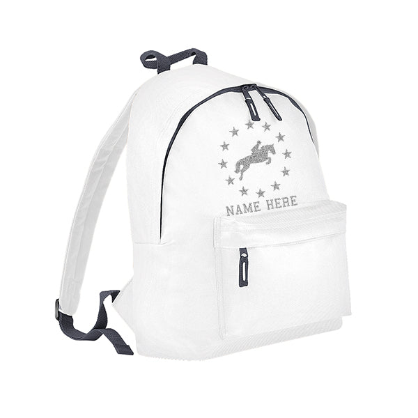 Stars Horse Riding Personalised Rucksack