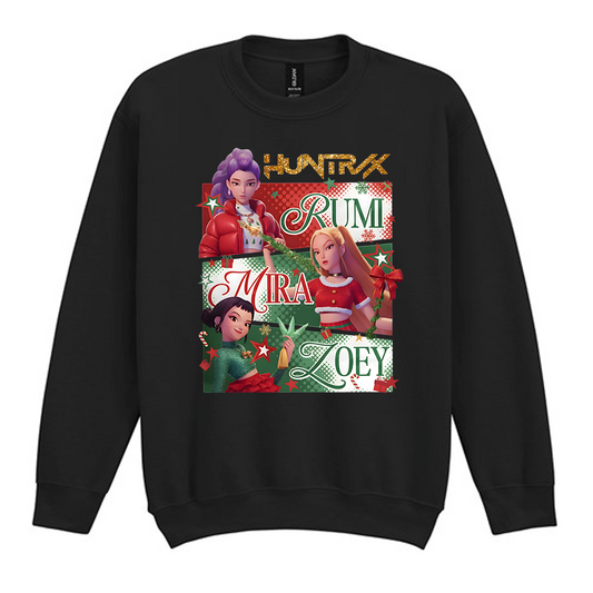 Huntrix Glitter KPop Christmas Jumper