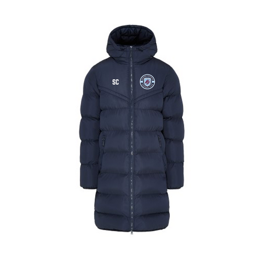 Chevron Puffer Coat - Avenue Hotspur