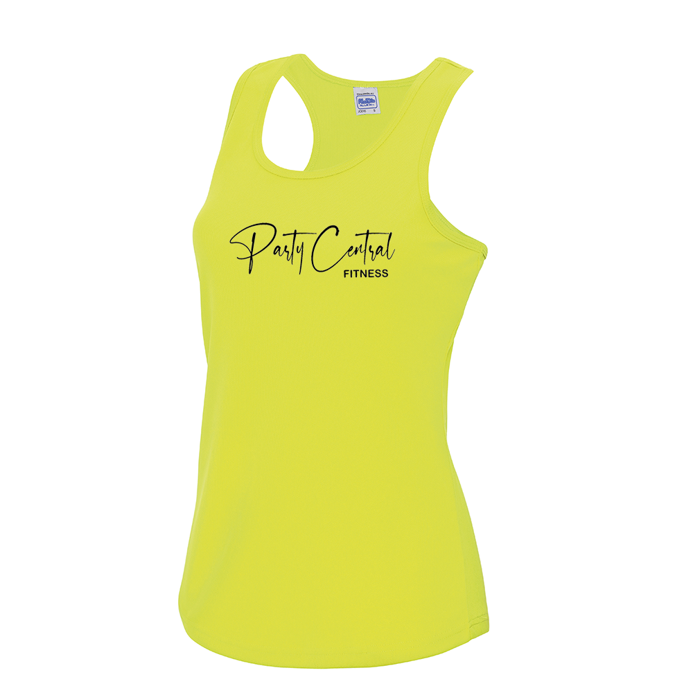 Neon Party Central Fitness Performance Vest