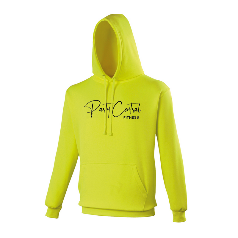 Neon Party Central Fitness Hooded Jumper