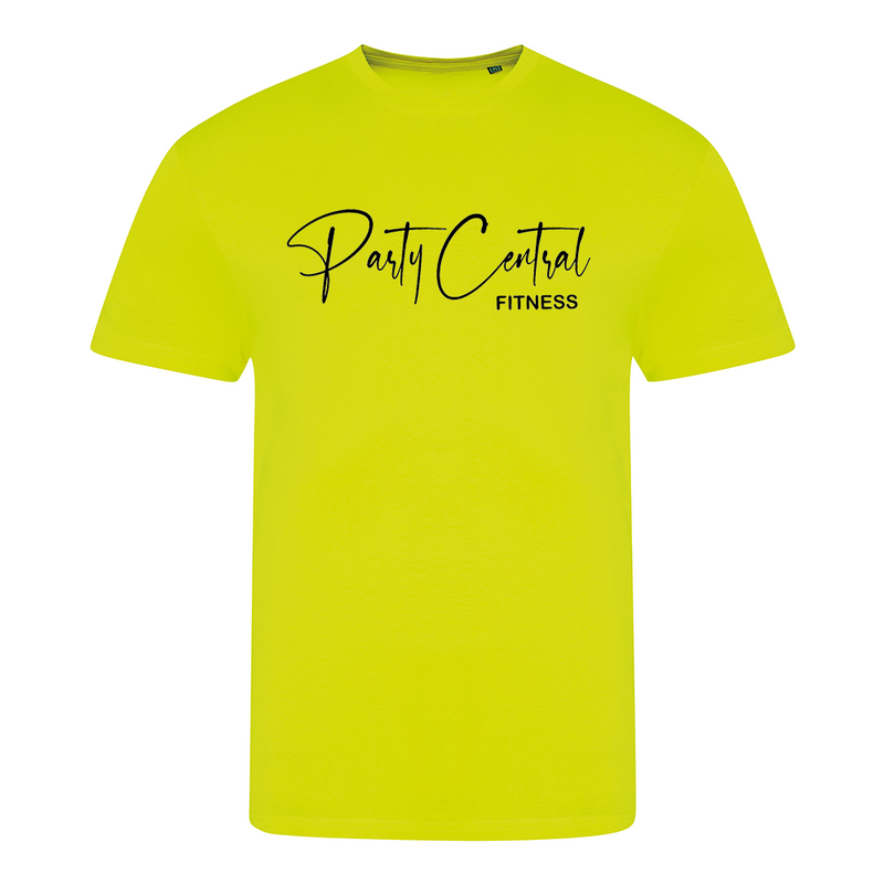 Neon Party Central Fitness Performance style Unisex Tshirt