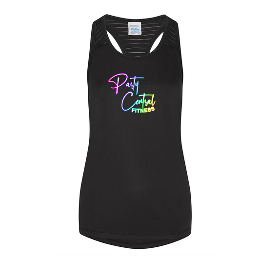 Party Central Fitness Black Performance Vest