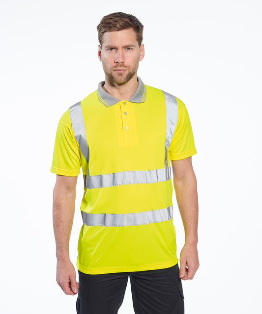 Portwest Hi-Vis Short Sleeved Polo - Mossfords