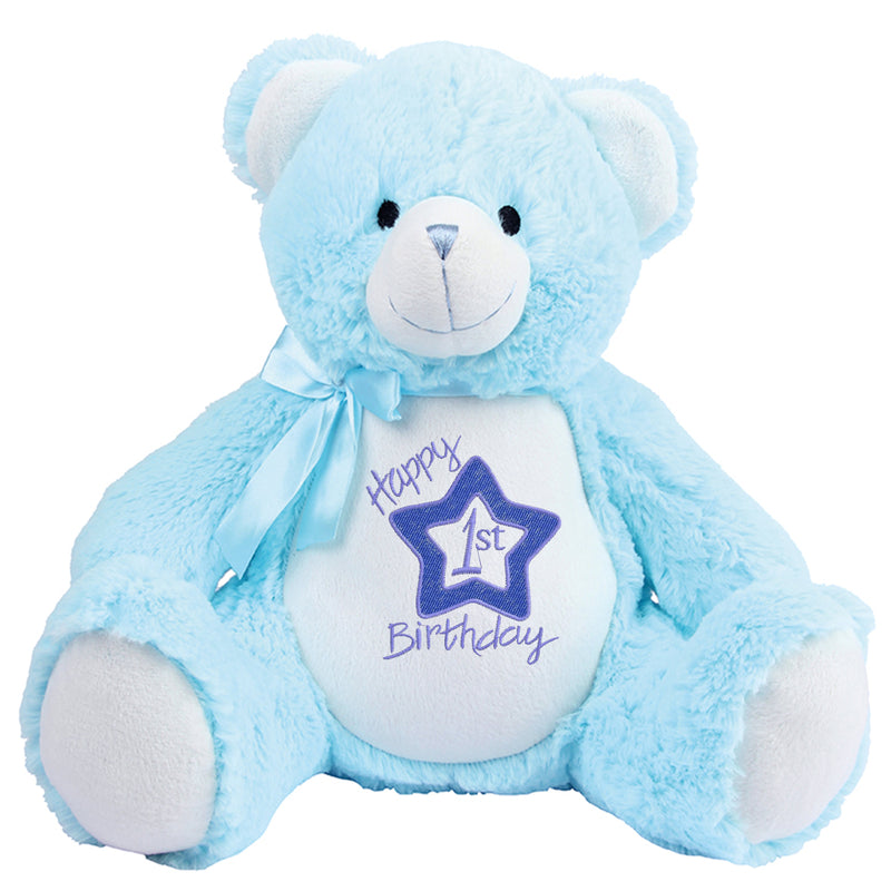 Gorgeous Personalised Teddy - 1st Birthday - Boy