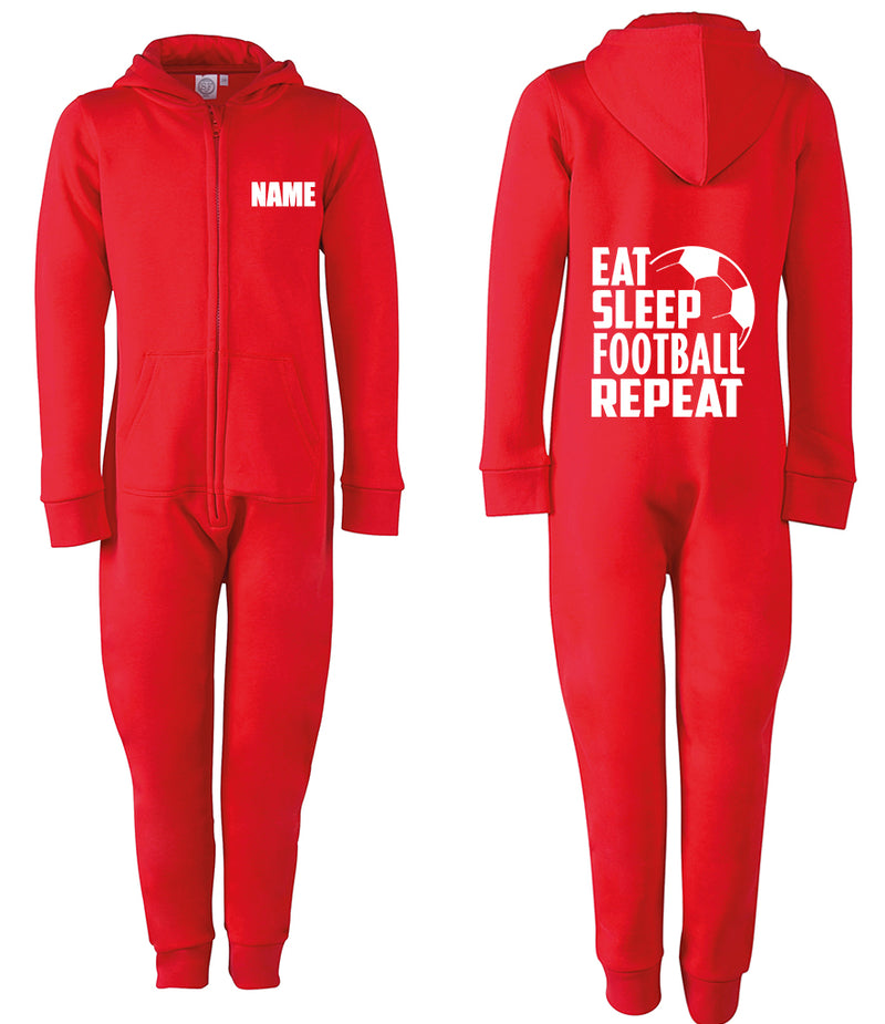 Eat Sleep Football Repeat Personalised Onesie