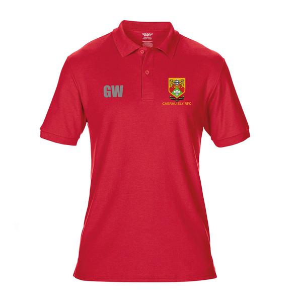 Polo Shirt Red- Caerau Ely RFC