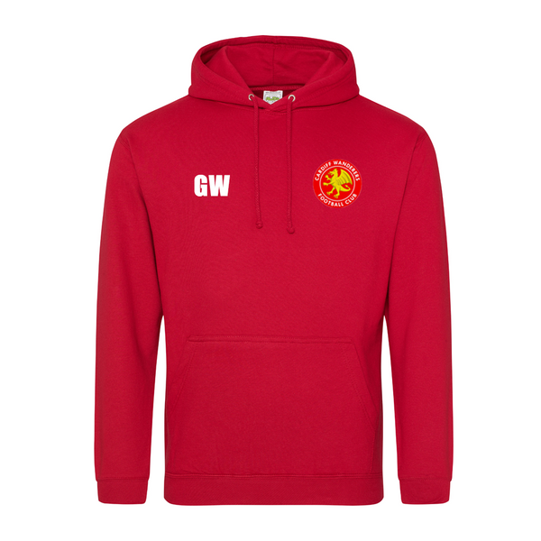 Adults Red Hoodie - Cardiff Wanderers Fc