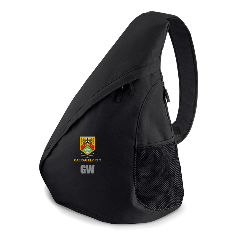 Teardrop Bag Black - Caerau Ely RFC