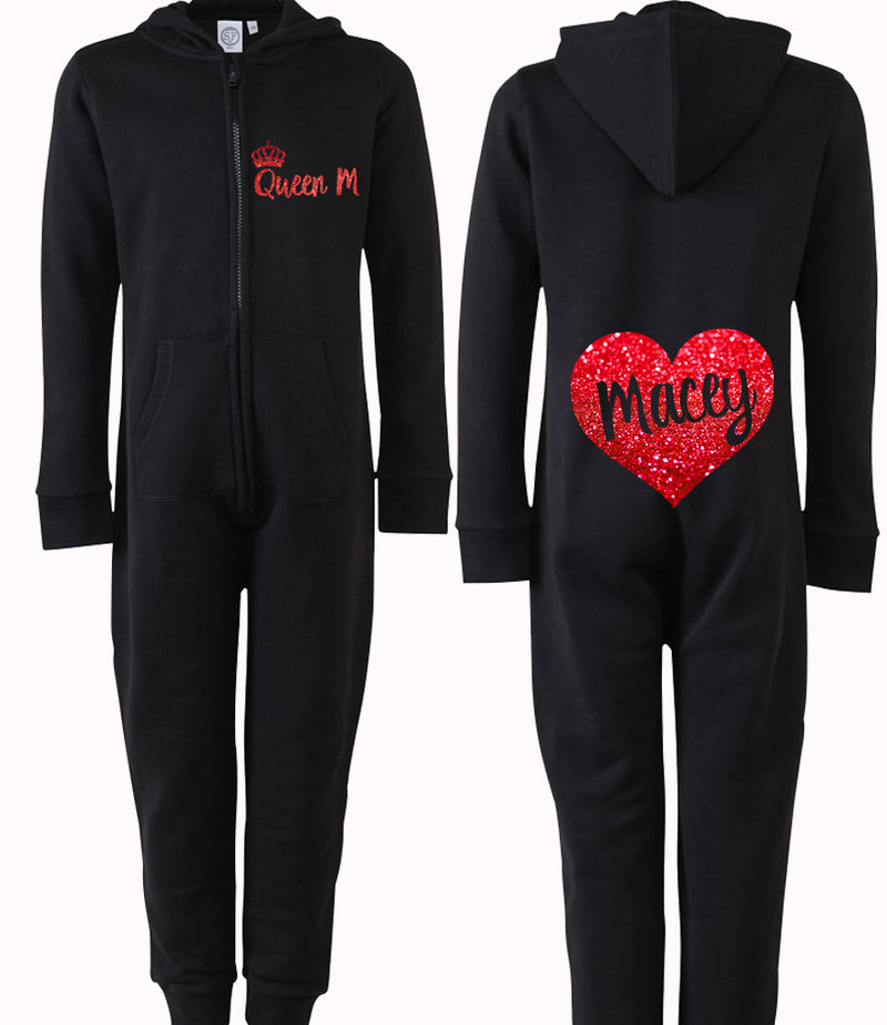 Queen Heart Personalised Onesie