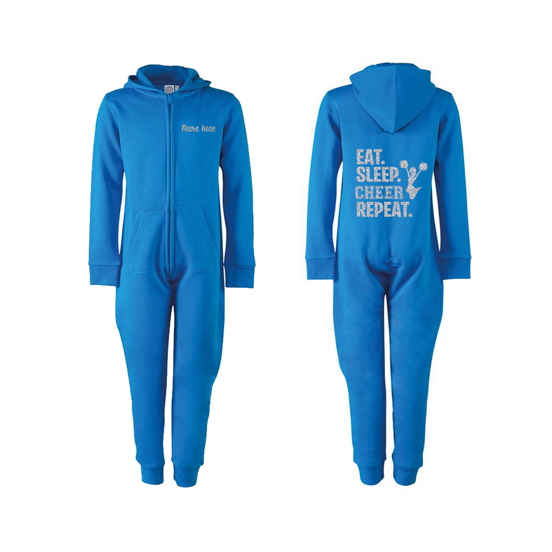 Eat Sleep Cheer Repeat Personalised Onesie