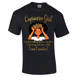 Capricorn Girl Heart on my sleeve Tshirt