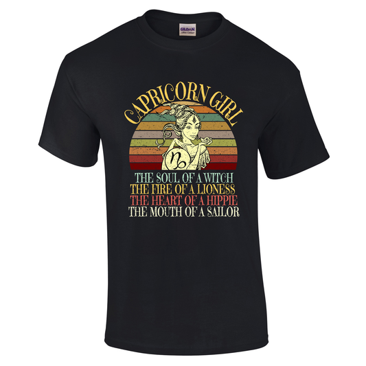 Capricorn Girl Soul of a Witch Tshirt