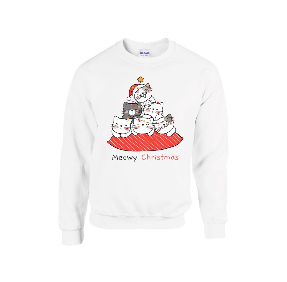 Cat 'Meowy Christmas' Christmas Jumper