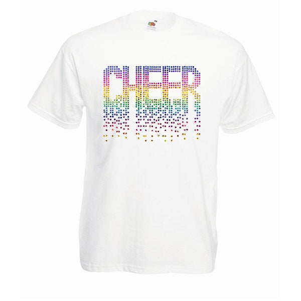 Rainbow Cheerleading Tshirt