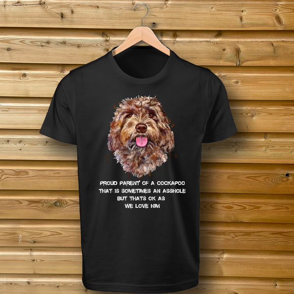 Proud Parent Of a Cockapoo Dog design tshirt