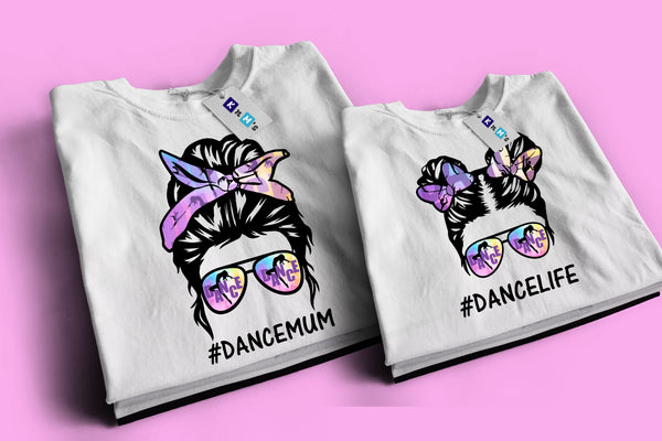 "Dance Mum & Dance Life" Matching Tshirts