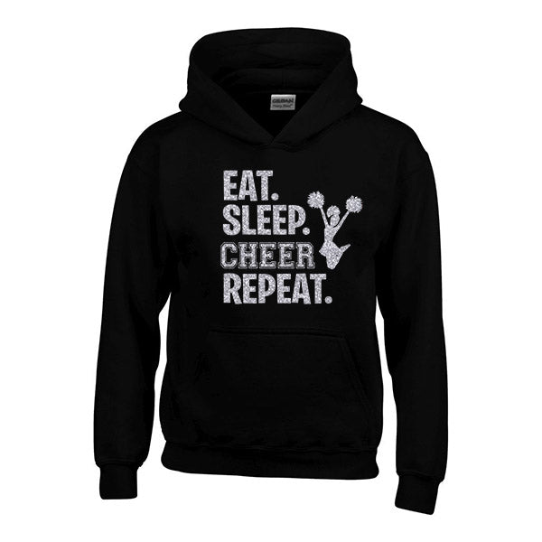 Eat Sleep Cheer Repeat Personalised Hoodie