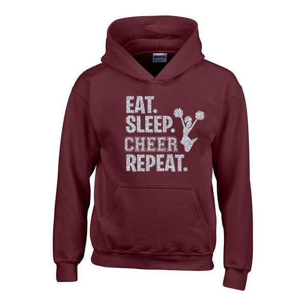 Eat Sleep Cheer Repeat Personalised Hoodie