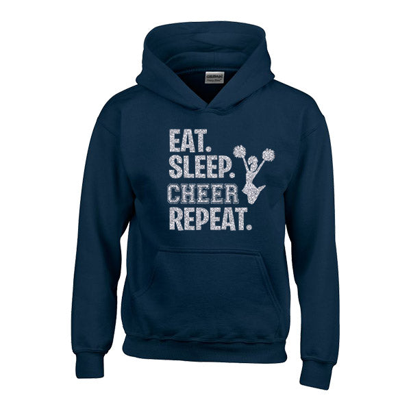 Eat Sleep Cheer Repeat Personalised Hoodie