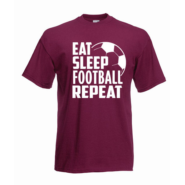Eat Sleep Football Repeat Tshirt