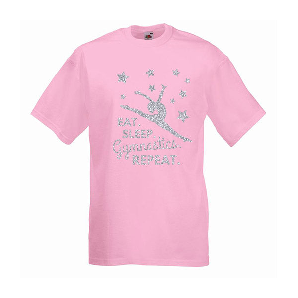 Eat Sleep Gymnastics Repeat Tshirt