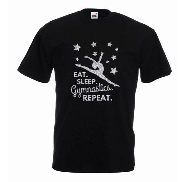 Eat Sleep Gymnastics Repeat Tshirt