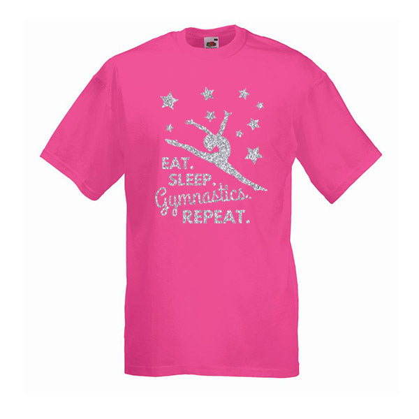 Eat Sleep Gymnastics Repeat Tshirt