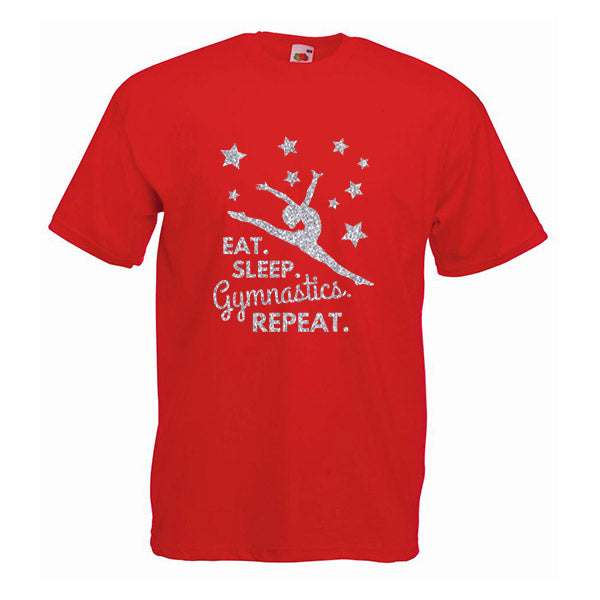 Eat Sleep Gymnastics Repeat Tshirt