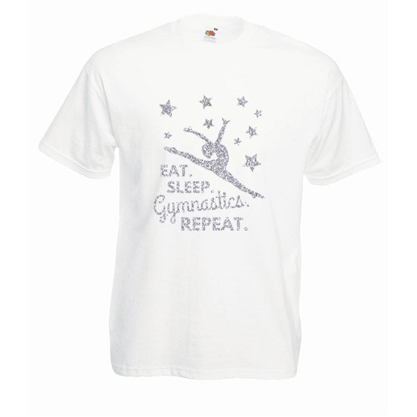 Eat Sleep Gymnastics Repeat Tshirt