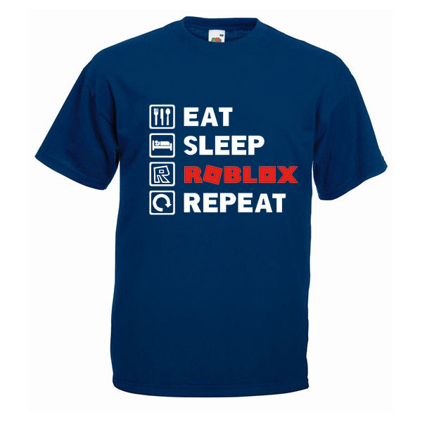 Eat Sleep Roblox Repeat Tshirt