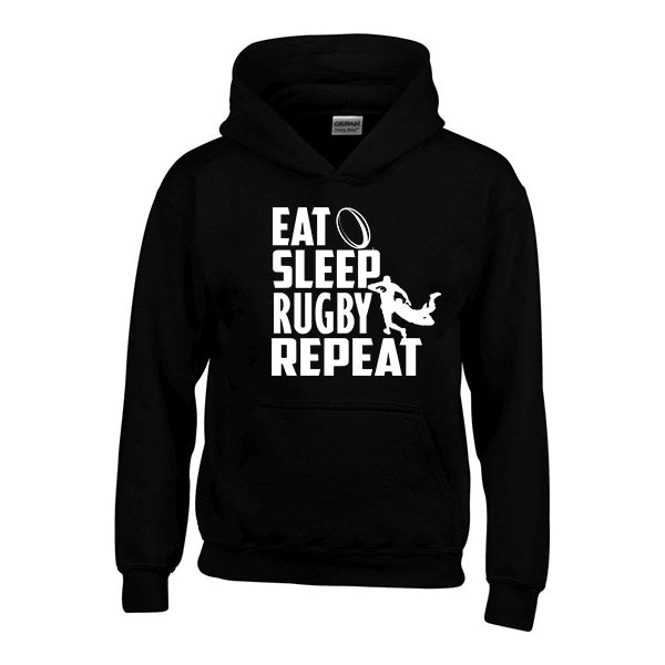Eat Sleep Rugby Repeat - Children's Hoody