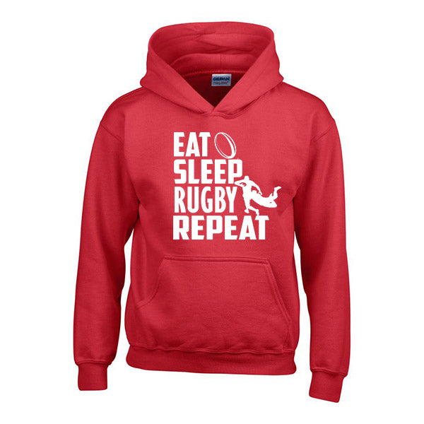Eat Sleep Rugby Repeat - Children's Hoody