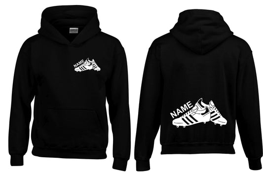Personalised Childrens Hoody with Football Boots Design