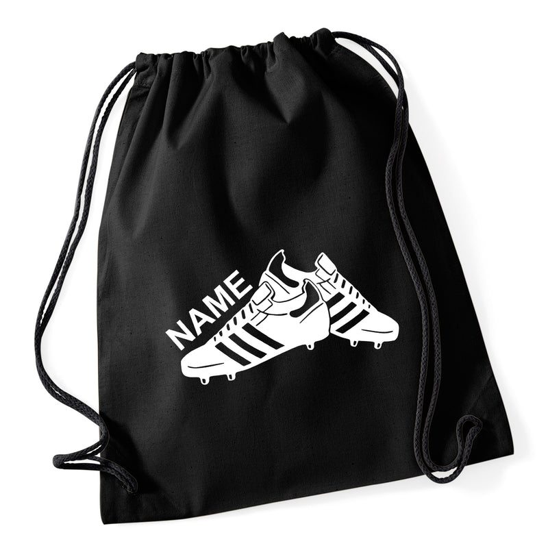 Football Boots Personalised Drawstring Bag