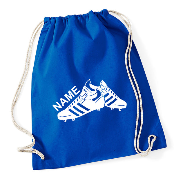 Football Boots Personalised Drawstring Bag