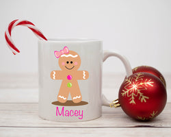 Personalised Gingerbread - Christmas Mug